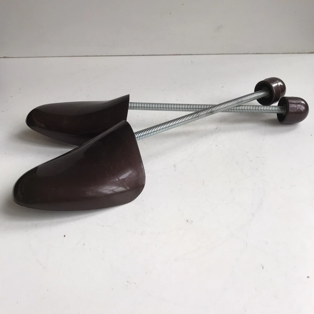 Vintage Dunkelman London Brown Plastic Shoe Tree Stretchers Last Size 6 8