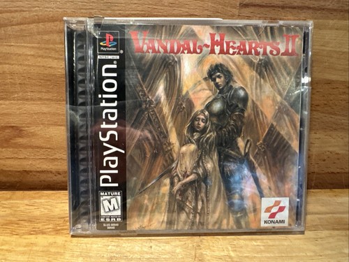 NEUWERTIG Playstation PS1 Vandal-Hearts II (Konami, 1999) *CIB mit Reg Card*