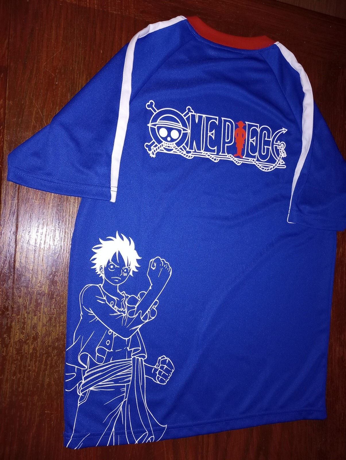 JFA Official Goods One Piece Anime Manga Kids Blue Soccer Jersey Large 2009 eBay