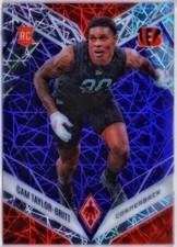 Cam Taylor-Britt 2022 Panini Phoenix #185 Purple Lazer Rookie RC Bengals SSP /99