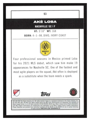 2022 Topps MLS #1-200 Base cards Pick Your Card(s) Complete Your Set - Picture 169 of 347
