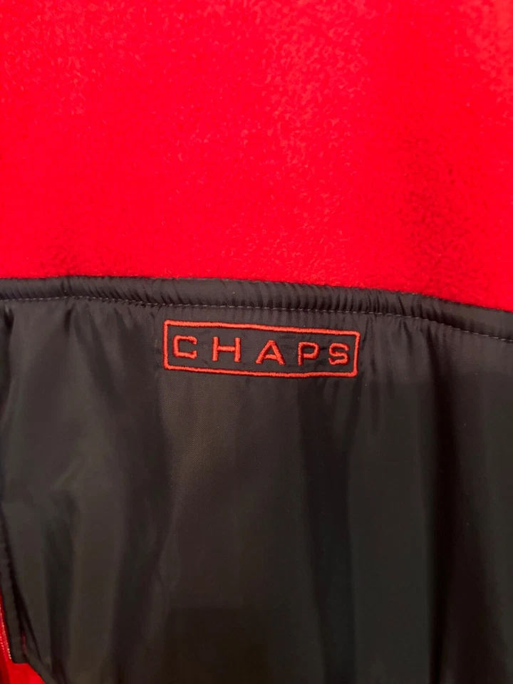 Chaqueta 4XB CHAPS Vellón Color Rojo y Azul Marino 2 Bolsillos  Foto 3 de 4