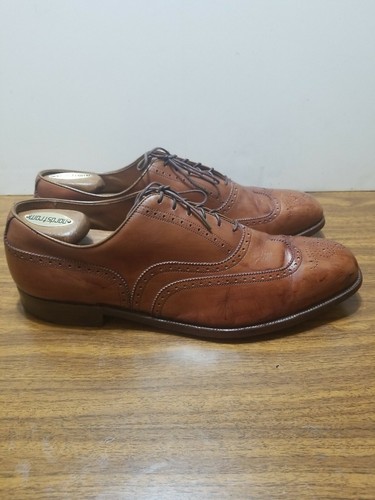 FOOTJOY ALL LEATHER WINGTIP 13/D/BROWN OXFORD MADE IN THE USA. #19 - Picture 10 of 12