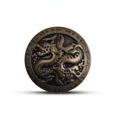 50Pcs Retro Brass Shank Buttons Dragon Pattern Clothing Sewing Craft Decor