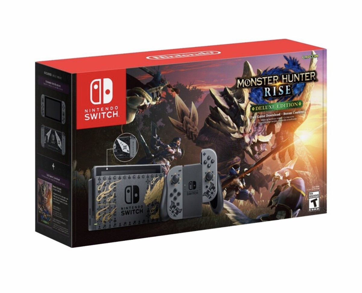 Nintendo Switch Monster Hunter Rise Deluxe Edition Console