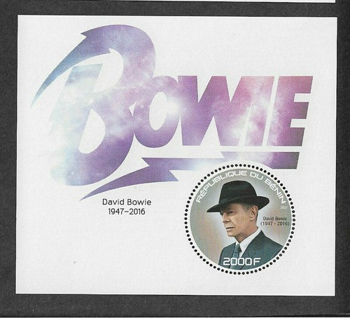 David Bowie-Rock Music mnh Special stamp sheet Benin 2017