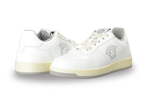 Versace Women's Medusa Logo White Leather Sneakers Shoes US 5 IT 35 - Picture 8 of 8