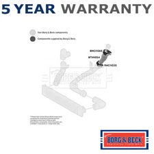 Borg & Beck Rear Left Lower Turbo Hose Fits Relay Ducato Boxer 2.2 D HDi 0382LY