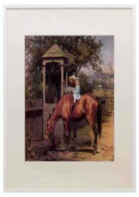 Kerl Joseph Seymour Reiter Portrait A3 A4 gerahmter Druck Bild