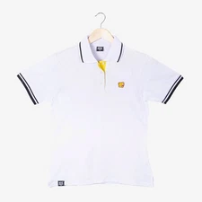 Milk Mocha Bear: Mocha Polo Shirt - White / Women / 3XL