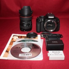 Canon EOS Kiss X5 with telephoto lens and transfer set for smartphone