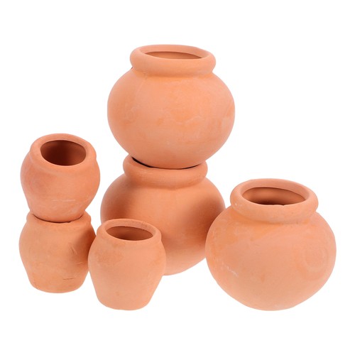 2er Pack Sukkulenten Blumentopf Ton Kaktus Übertopf Terrakotta Minitöpfe klein