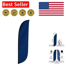 Attention-Grabbing 12ft Blue Feather Flag Banner - Perfect for Businesses