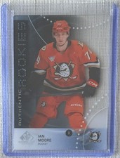 2025-26 SP Game Used Hockey Acetate Authentic Rookie Ian Moore Anaheim Ducks RC