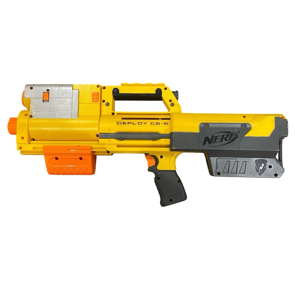NERF N-Strike DEPLOY CS-6 Yellow Collapsible Dart Blaster FOR