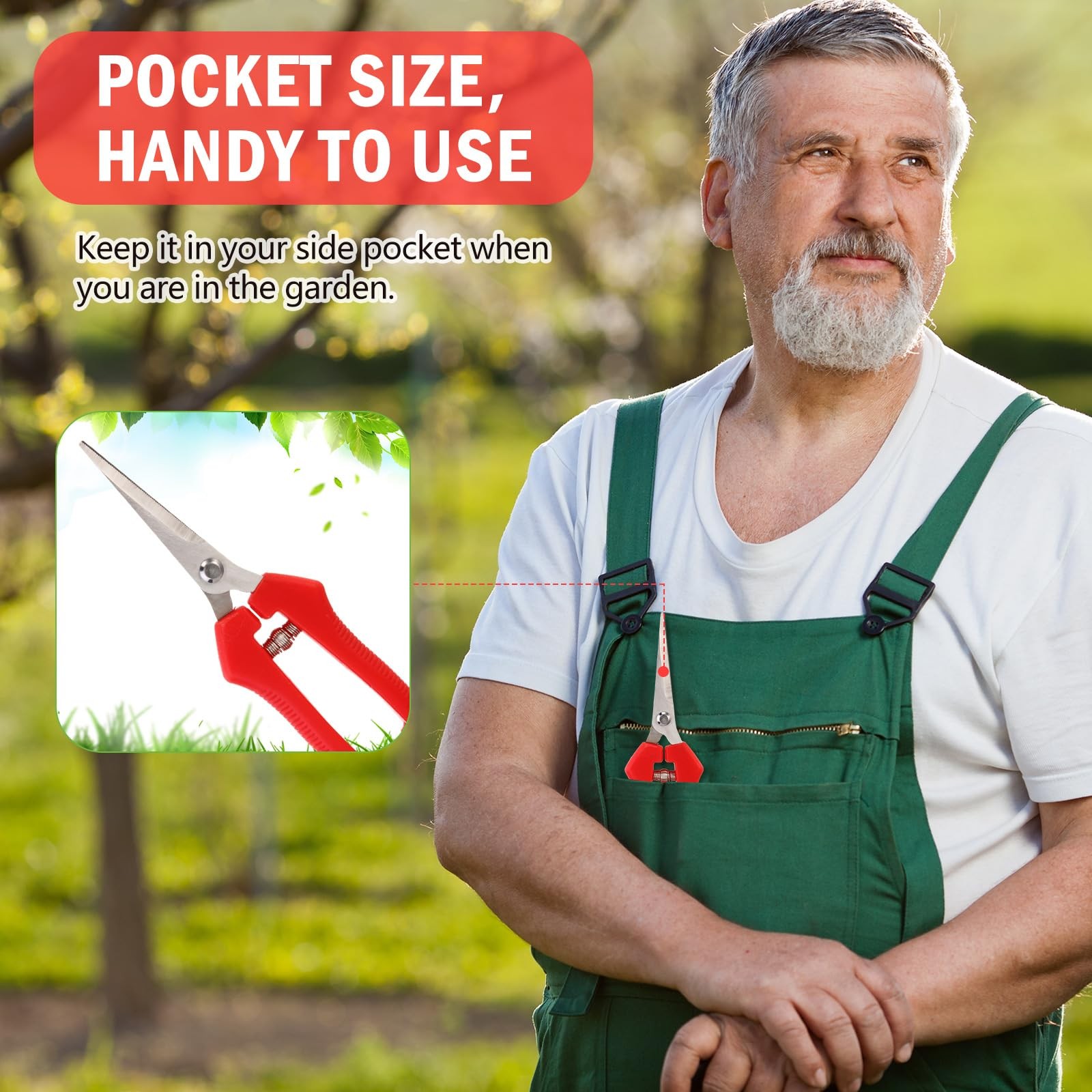 20 Pcs Bud Trimming Scissors Bulk 7.2 Inch Pruning Shears Garden Scissors for...