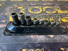 Snap On 8pc 1/4" Drive 10mm Essential Socket Set in Tray 108ES10MMY