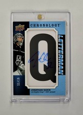 MINT #/15 AUTO LETTERMAN Q PATCH 2019-2020 Upper Deck CHRONOLOGY Jonathan Quick
