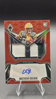 2025 Panini Phoenix -  Dual Rookie Patch Matthew Golden #DRP-MGN Red /99 RPA