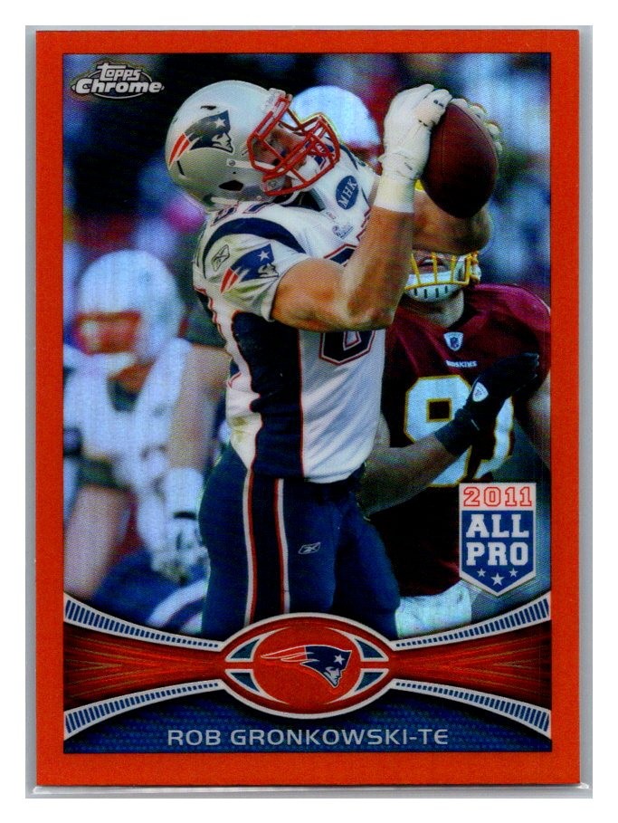 2012 Topps Chrome - All-Pro Rob Gronkowski #12 Orange Refractor TD0099