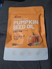 Vivonu Pumpkin Seed Oil with Saw Palmetto 300 Softgels, 1,000mg Per Serving