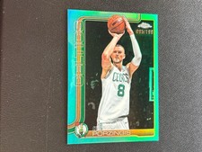Kristaps Porzingis 2025-26 Topps Chrome Aqua Refractor Celtics 95/299 F2