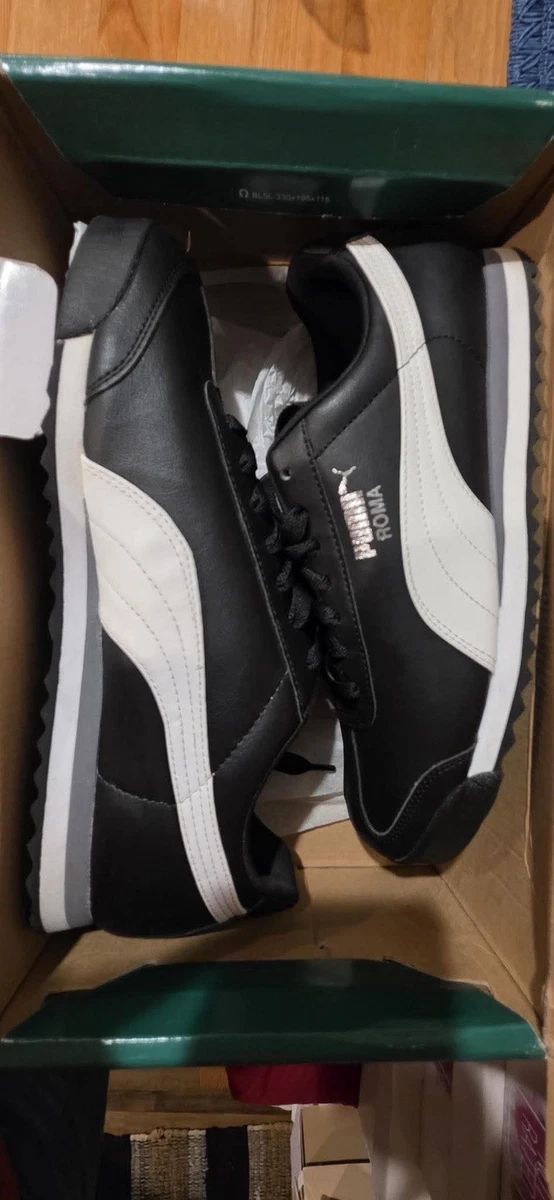 Puma Roma Size 9.5 Mens With Box Size 9.5 Puma Roma Basic Black White Men main image 2