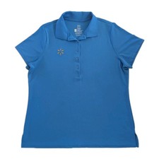 Walmart Employee Uniform Work Polo Shirt Women's XL Blue With Logo
