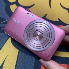SONY Cyber shot DSC-WX30 Digital Camera 16.2MP 5x Optical Zoom Auto Focus Pink