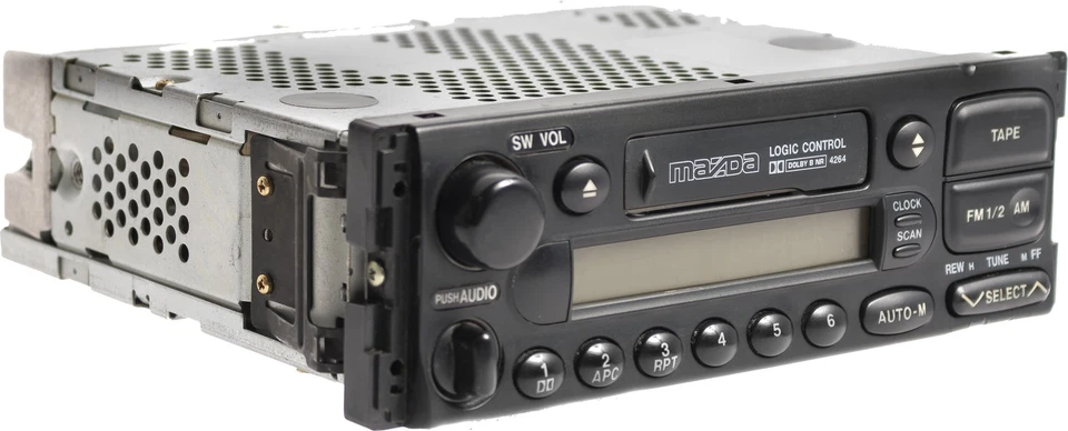 Mazda MX-3 1996-1998 Protege AM FM Radio Cassette Reproductor Número de pieza EB20-66-9C0 Foto 2 de 4