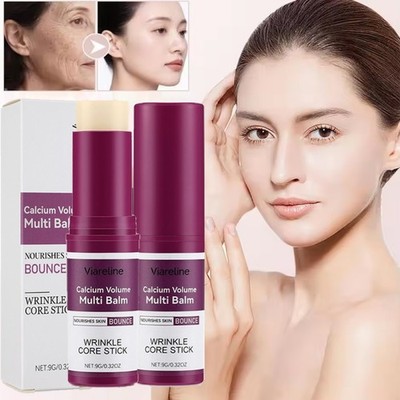 2X Calcium Volume Multi Balm Wrinkle Core Stick Feuchtigkeitsspendend,Anti-Aging