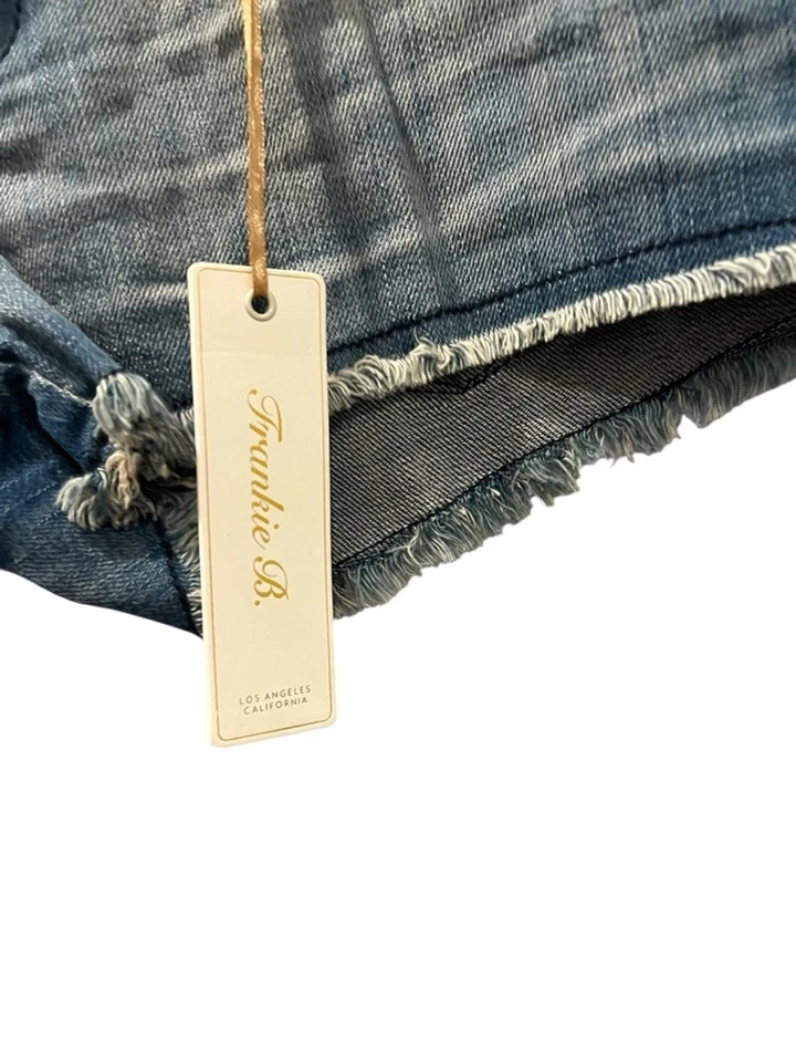Pantalones Cortos de Jean Franky B. Nuevos sin Etiquetas Denim Tiro Bajo Azul Talla 27 Corte Verano Informales Foto 2 de 4
