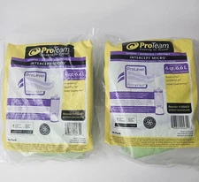 2 GENUINE 100431 ProTeam Intercept Micro 6qt/6.6L Canister Vacuum Bags 20-Pack