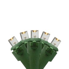 Northlight 20ct LED Warm White Wide Angle Christmas Lights - 9.5 ft - Green Wire