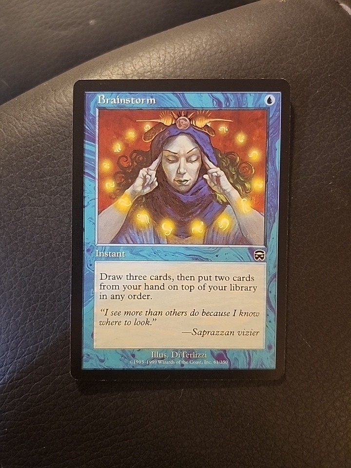 MTG - Brainstorm - Mercadian Masques - NM - Free Shipping!