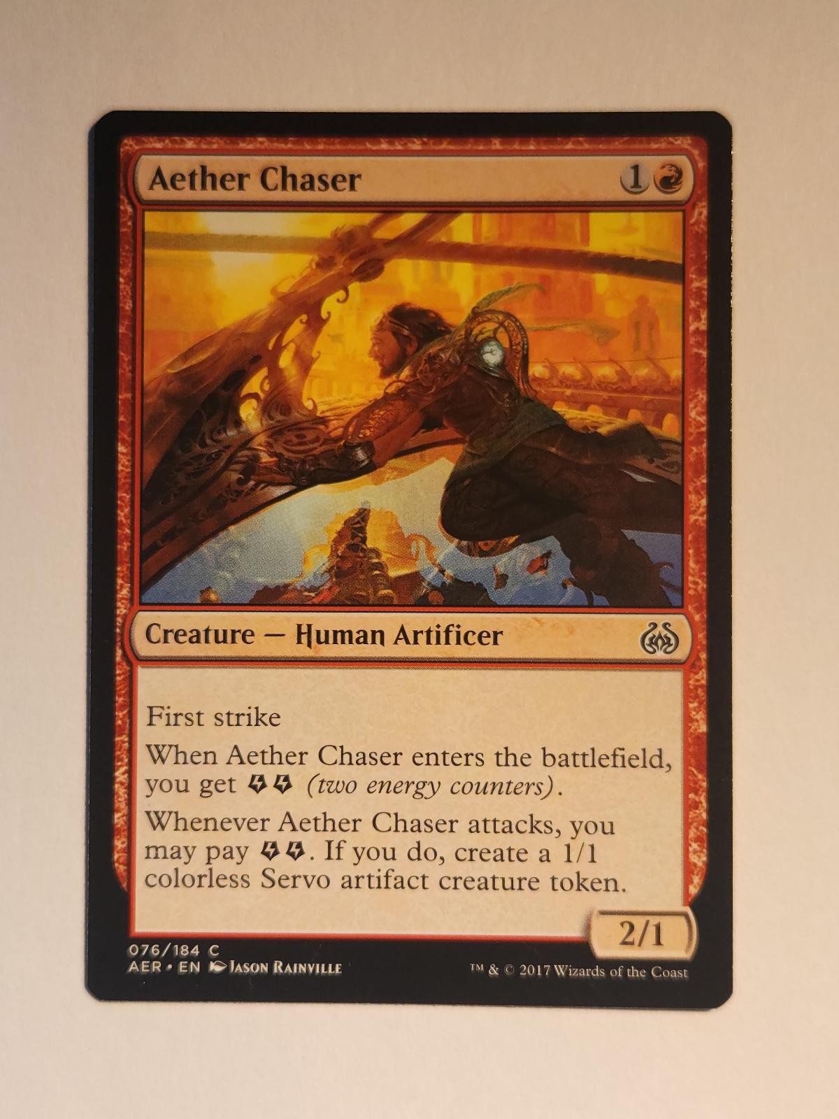 Aether Chaser 76 Aether Revolt Magic: The Gathering Common MP
