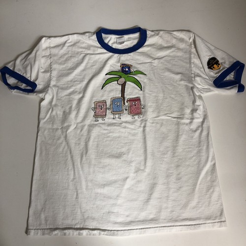 Vtg Kelloggs Pop Tarts Ringer Tee The Great Fruit Escape Promo Commercial XL