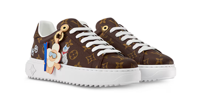NEW Louis Vuitton Monogram Vivienne Time Out Sneaker 1AIVI3