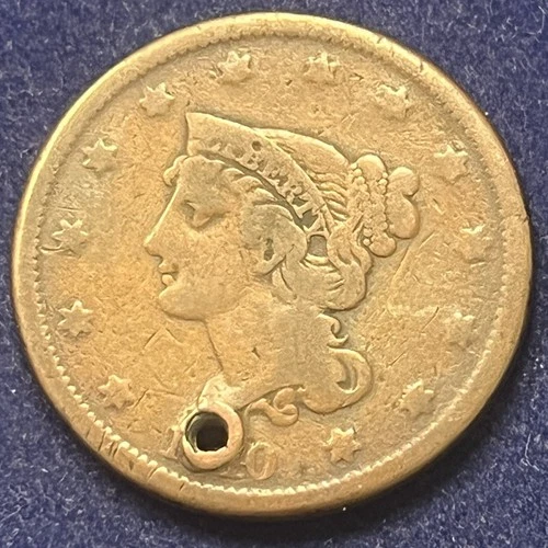 Photo of a 1840-P Large Cent from an eBay listing that sold on Jul 23, 2026