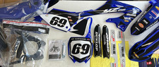 YAMAHA YZ YZF 65 85 125 250 450 MX BLUE BLACK MOTOCROSS GRAPHICS AND PLASTICS