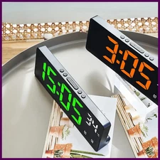 LED Digital Electronic Clock Backlight Large Number Alarm Clock Temperature