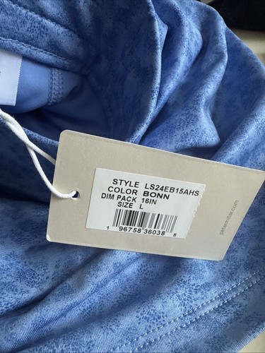 Peter Millar pantaloncino da golf donna performance Alice orlo a petalo grande blu nuovo con etichette - Foto 4 di 7