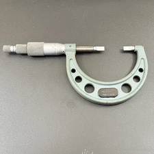 Mitutoyo Blade Micrometer  1"-2" Range .0001" Grads Ratcheting Stop