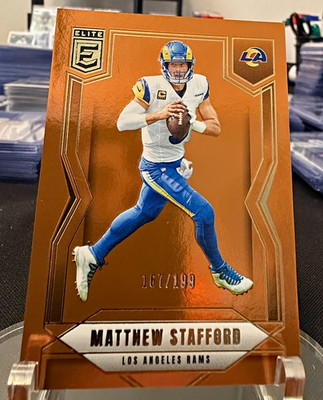 2025 Panini Donruss Elite- MATTHEW STAFFORD  ORANGE RAMS /199 LA Rams