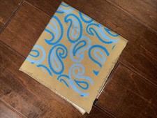 NWT Hand Made In England 100 Silk Pocket Square 16  
