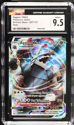 Aggron VMAX graded CGC 9.5 for sale on eBay