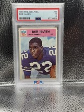 1966 Philadelphia Bob Hayes #58 Rookie Dallas Cowboys PSA Graded Football Card. rookie card picture