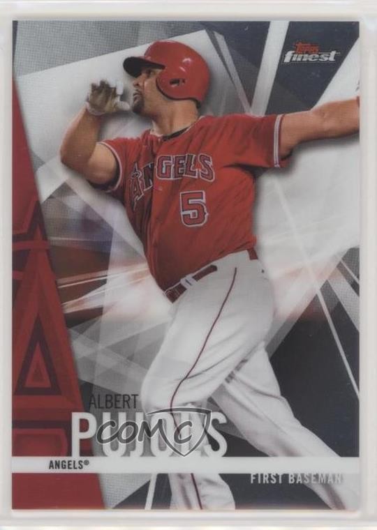 Albert Pujols #107 Baseball Cards 2017 Topps Finest trading card — raw and PSA graded price guide