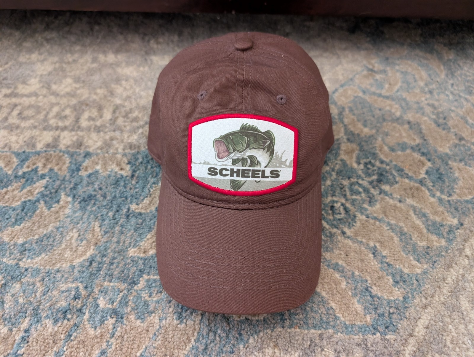 SCHEELS Baseball Hat Brown Fishing Patch Trucker … - image 9
