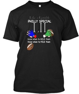 Take A Gamble Philly Special Chalkboard Lii Know T-Shirt Made in USA S to 5XL